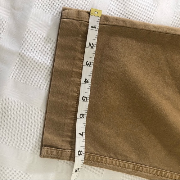 Anthropologie Khaki/Tan Wide-Leg Crop Cargo Pants High-Waisted Women’s Size 29 - Picture 11 of 16